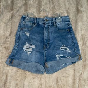 Aeropostal shorts. Super high rise, curvy midi. Size 8